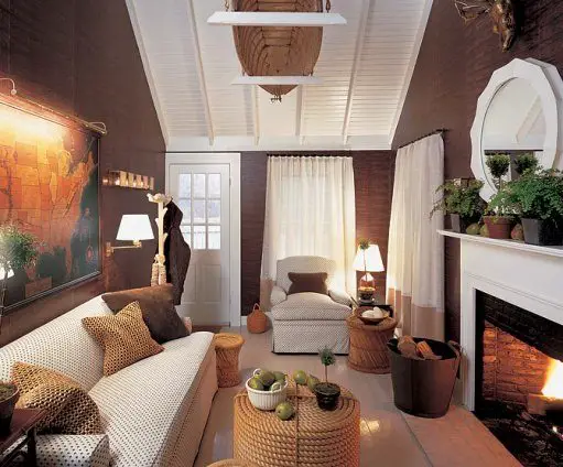 Nantucket cottage modern living room