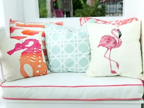 beach porch pillows