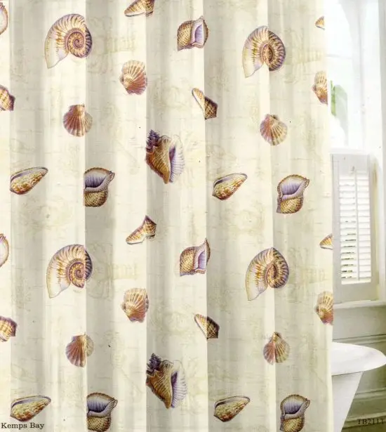 shell shower curtain