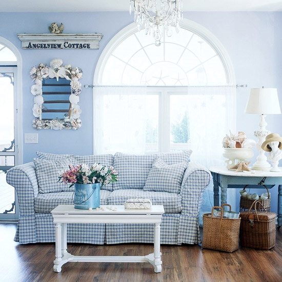Blue and White Beach Cottage