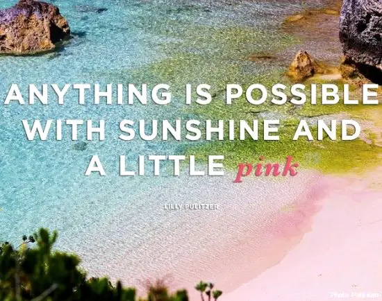 Lilly Pulitzer Quote Summer and Pink