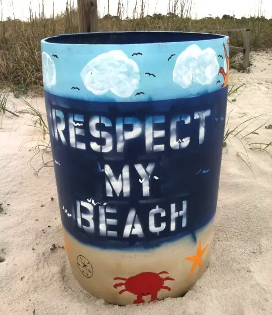 Beach Garbage Can