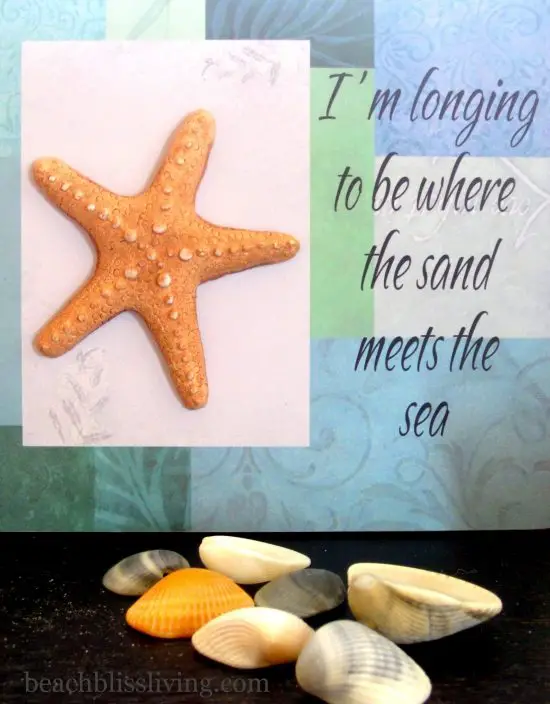 Longing to be by the Sea Beach Sign Decor