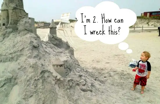 Funny Sand Castle