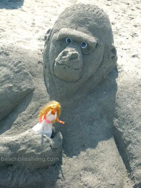 King Kong Sand Sculpture
