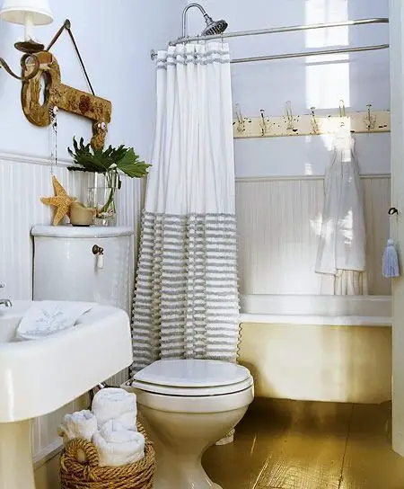 Woven Basket Bathroom Towel Storage