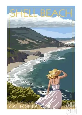 California Coast Travel Poster
