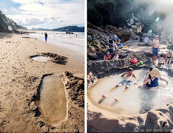 Hot Spring Water Beach in New Zealand