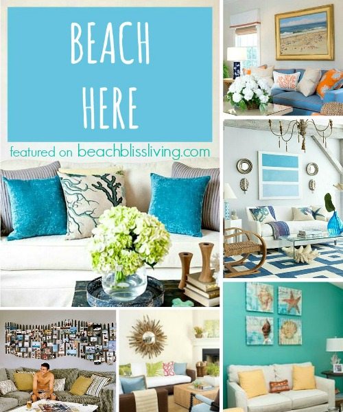 Beach Wall Decor Ideas for Above Sofa