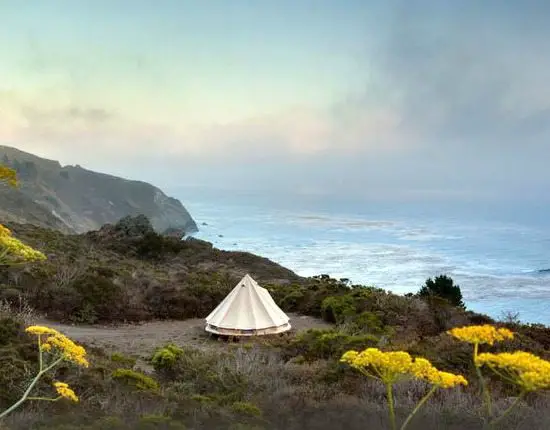 Glamping in California Big Sur in Tents and Yurts 