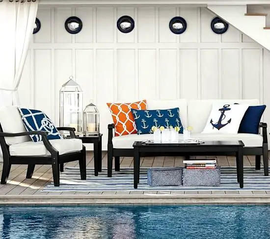 Outdoor Seaside Pillows from Pottery Barn