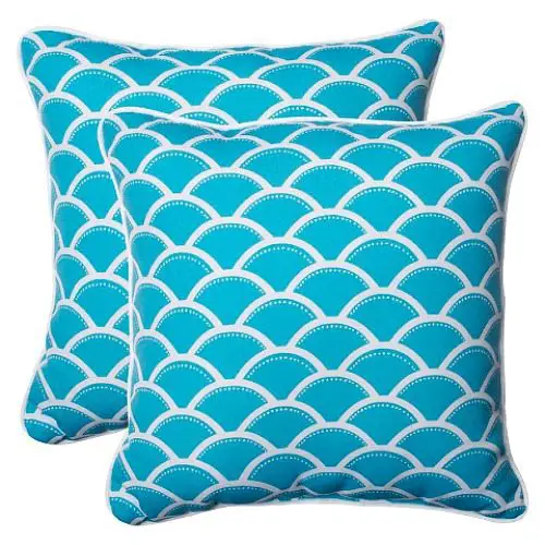 Blue Scallop Pillows