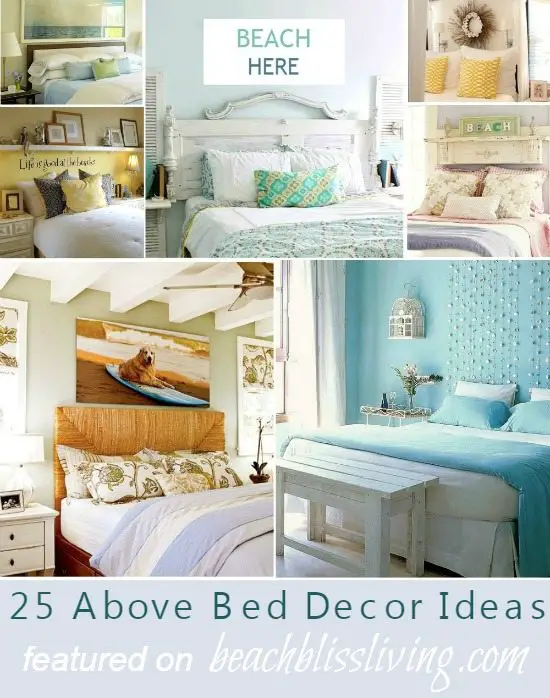 Awesome Above The Bed Beach Themed Decor Ideas