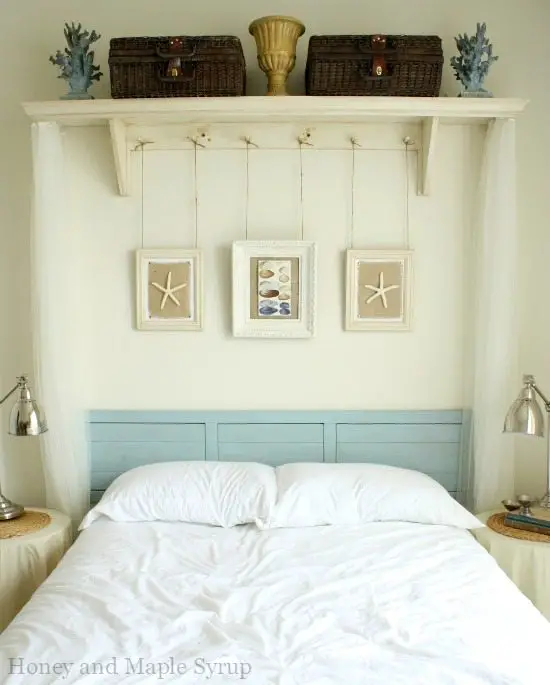 Awesome Above The Bed Beach Themed Decor Ideas