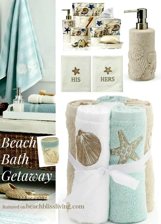 bathroom a like spa decorate Bathroom your Accessories Decorate Beach Themed with these