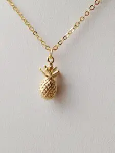 pineapple necklace gold